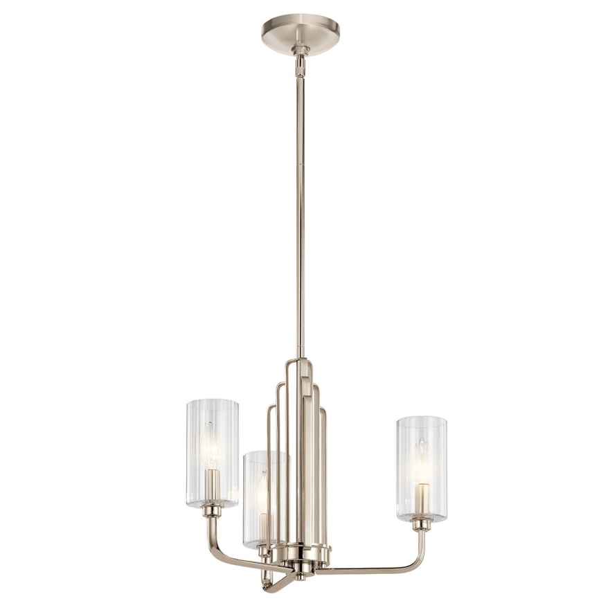Quintiesse - Deckenleuchte mit Stange KIMROSE 3xE14/40W/230V Ø 45,9 cm glänzender Chrom