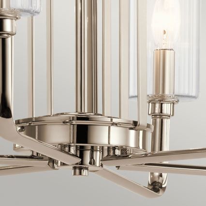 Quintiesse - Lampadario a stelo KIMROSE 6xE14/40W/230V Ø 68,6 cm cromo lucido
