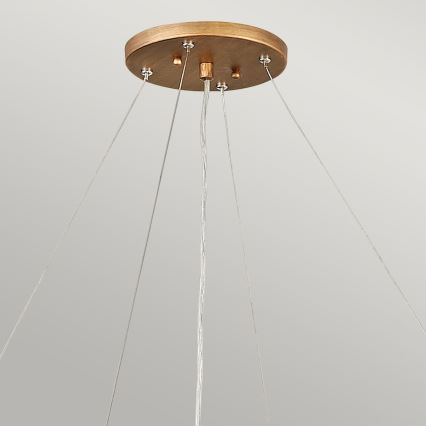 Quintiesse - Lustre sur câble LAGUNA 6xE14/40W/230V Ø 91,4 cm doré