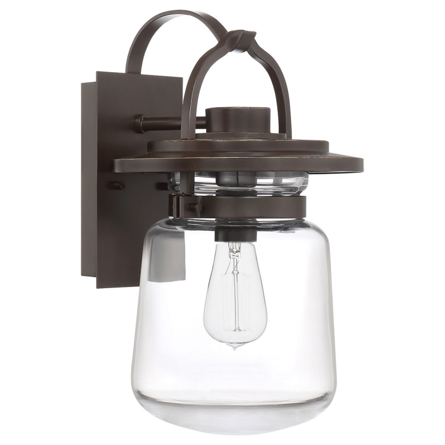 Quintiesse - Außenwandleuchte LASALLE M 1xE27/60W/230V IP44, bronzefarben
