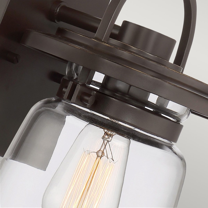 Quintiesse - Lampada da parete per esterni LASALLE S 1xE27/60W/230V IP44 bronzo