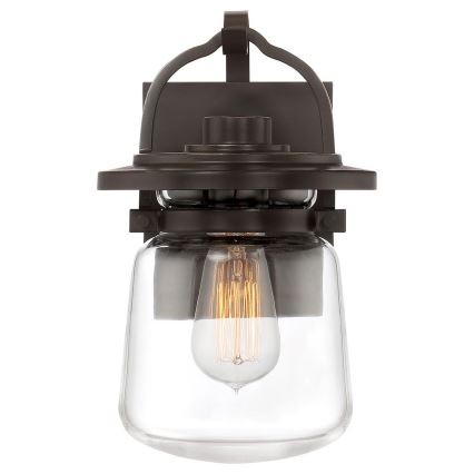 Quintiesse - Lampada da parete per esterni LASALLE S 1xE27/60W/230V IP44 bronzo