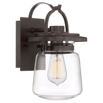 Quintiesse - Außenwandleuchte LASALLE S 1xE27/60W/230V IP44 bronzefarben