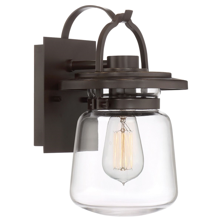 Quintiesse - Außenwandleuchte LASALLE S 1xE27/60W/230V IP44 bronzefarben