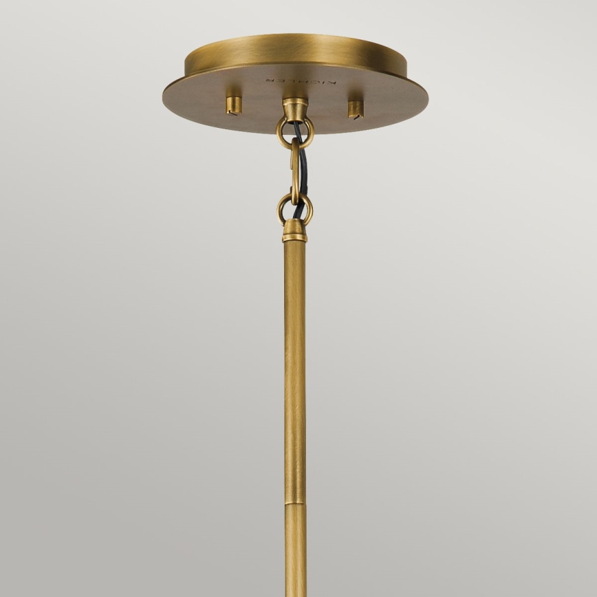 Quintiesse - Lampadario con asta LINARA 6xE14/60W/230V Ø 66 cm nero/oro