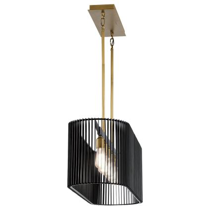 Quintiesse - Suspension sur tige LINARA 5xE27/60W/230V noir/doré