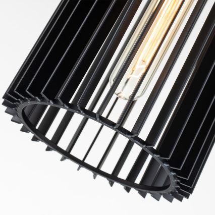 Quintiesse - Lampadario a stelo LINARA 1xE27/60W/230V Ø 15,2 cm nero/oro