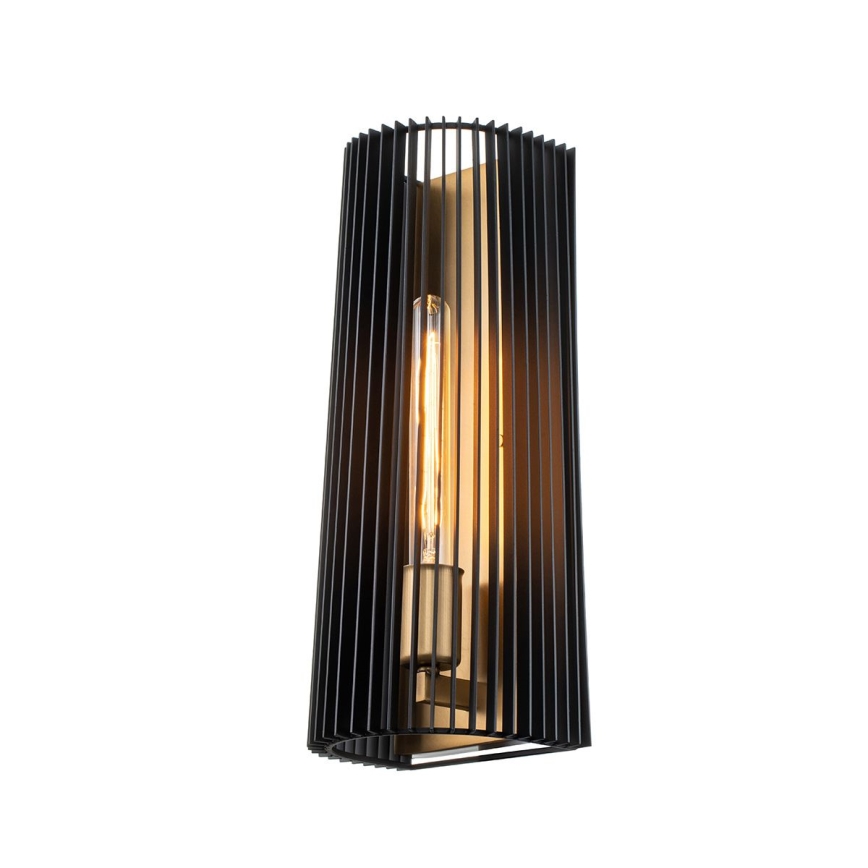 Quintiesse - Applique murale LINARA 1xE27/60W/230V noir/doré