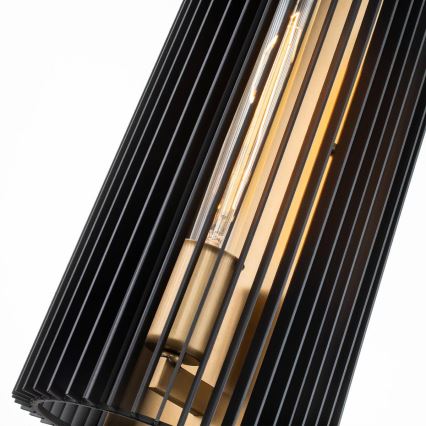 Quintiesse - Applique murale LINARA 1xE27/60W/230V noir/doré
