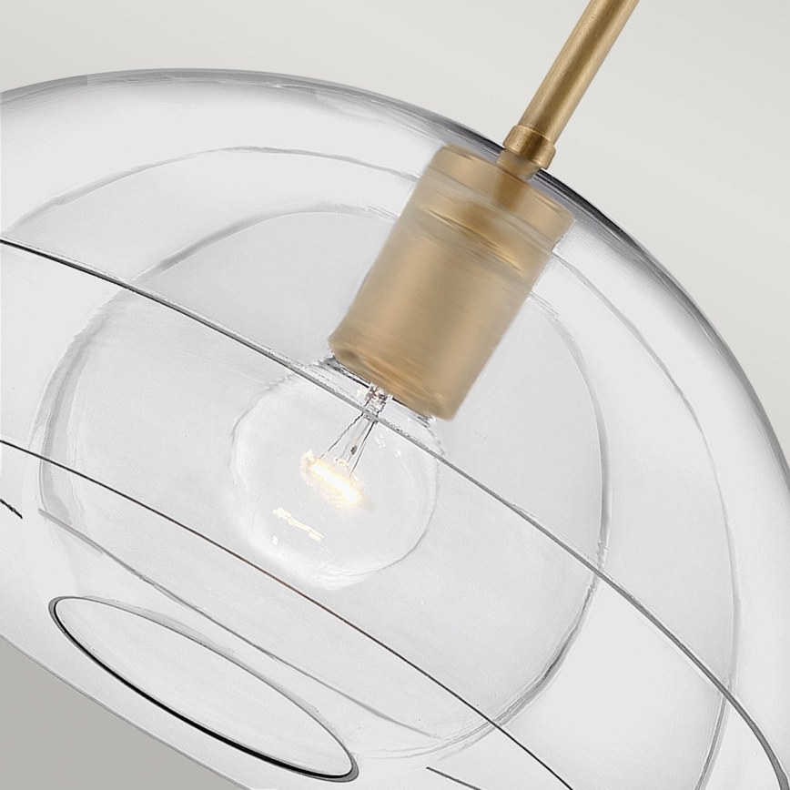 Quintiesse - Pendelleuchte mit Stange LOTUS 1xE27/60W/230V Ø 40,7 cm goldfarben