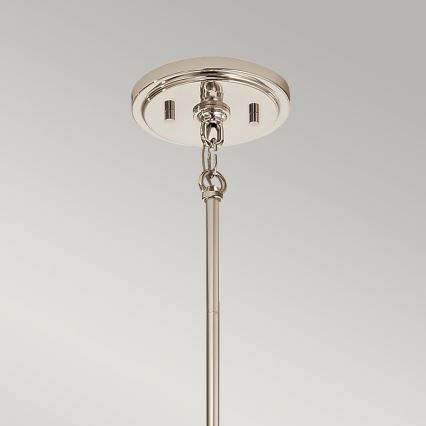 Quintiesse - Pendelleuchte MARILYN an Stange 1xE27/60W/230V Ø 19,5 cm glänzender Chrom/Schwarz