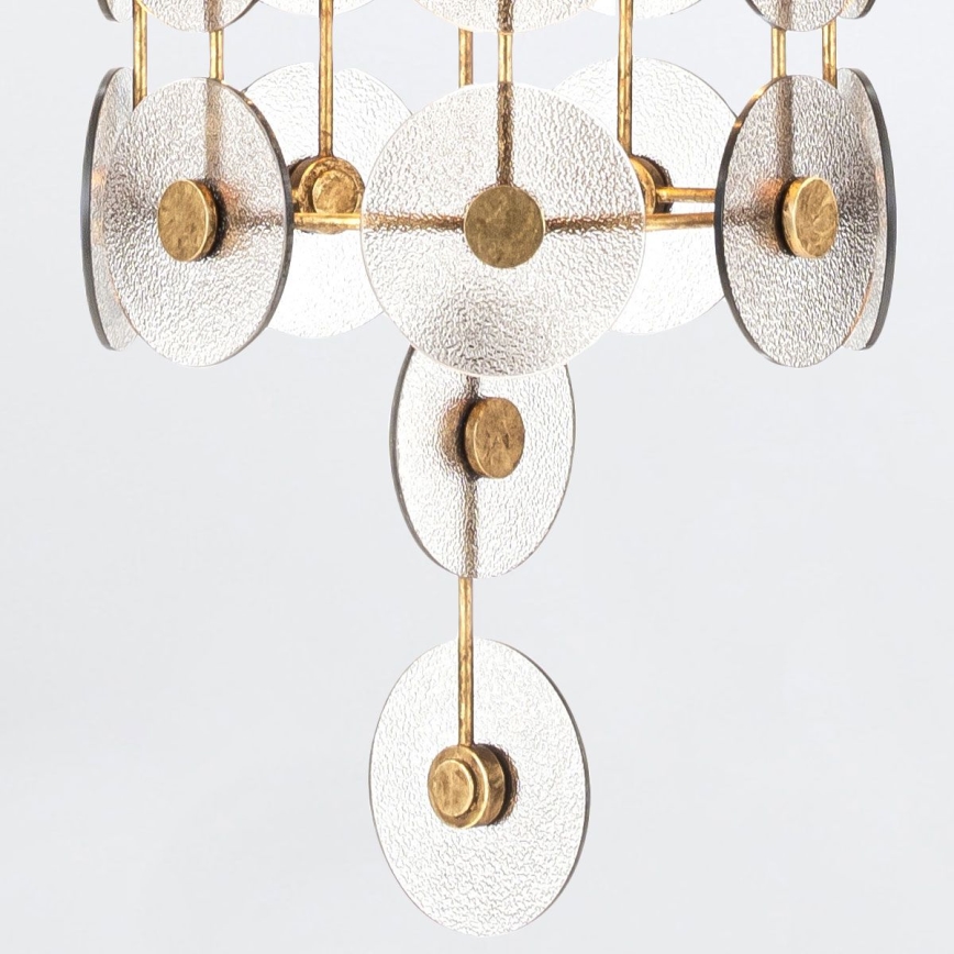 Quintiesse - Lampadario a catena MERIDIAN 9xE14/40W/230V Ø 57,2 cm dorato