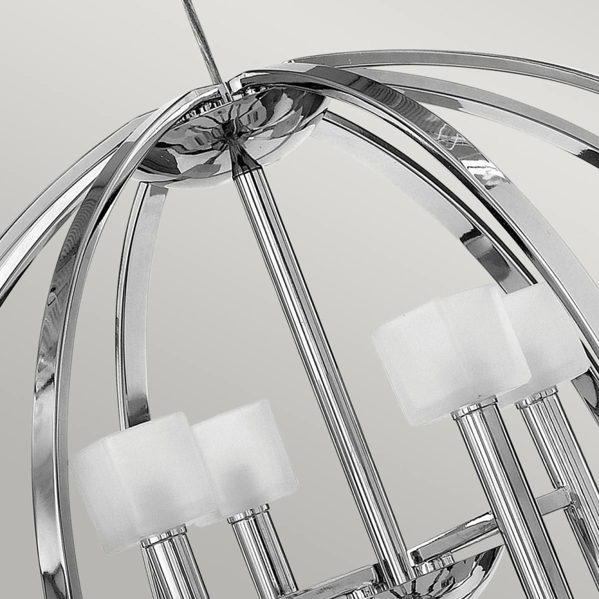Quintiesse - Lampadario LED a sospensione MONDO 8xG9/3W/230V Ø 71,3 cm cromo lucido