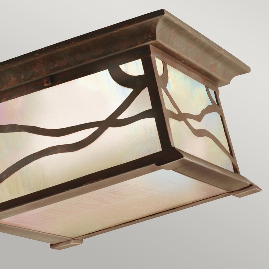Quintiesse - Plafoniera da esterno MORRIS 2xE27/60W/230V IP44 bronzo