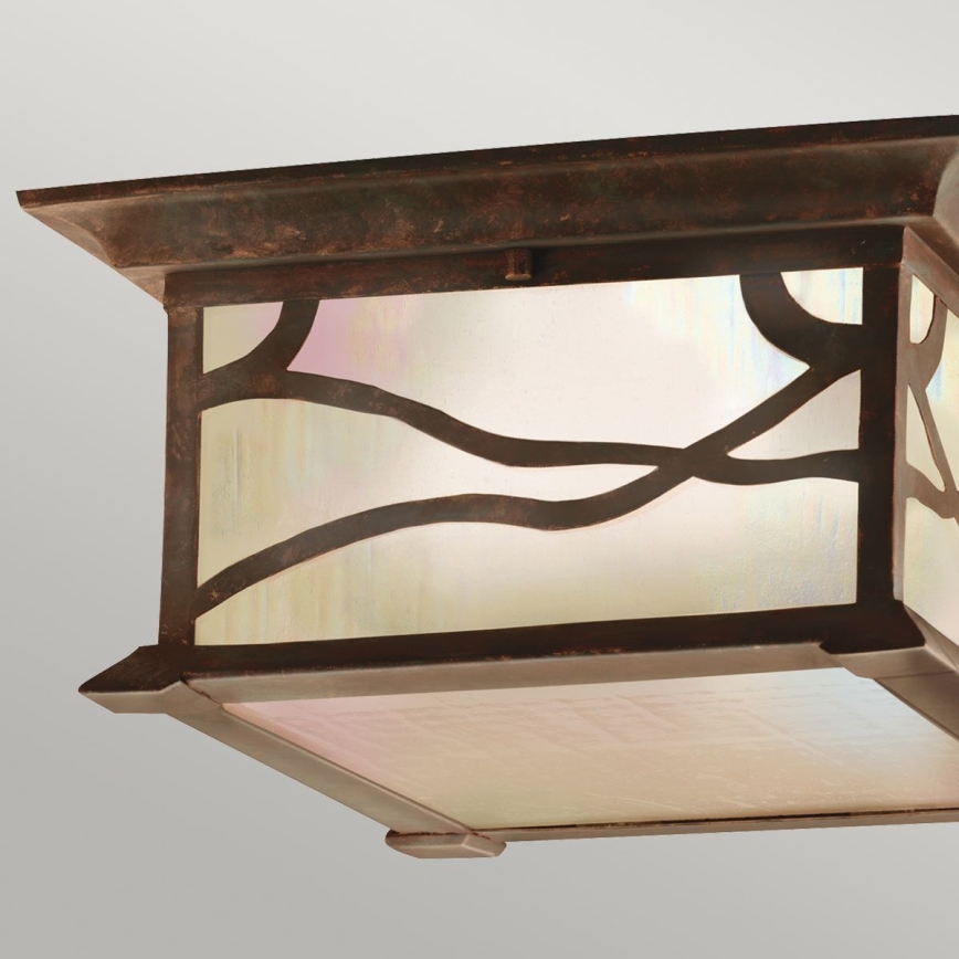 Quintiesse - Plafoniera da esterno MORRIS 2xE27/60W/230V IP44 bronzo