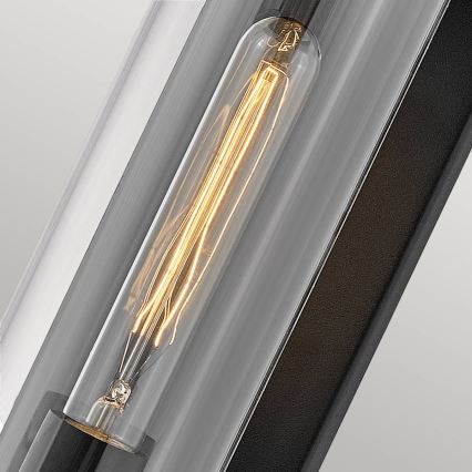 Quintiesse - Außenwandleuchte PEARSON M 1xE27/60W/230V IP44 schwarz