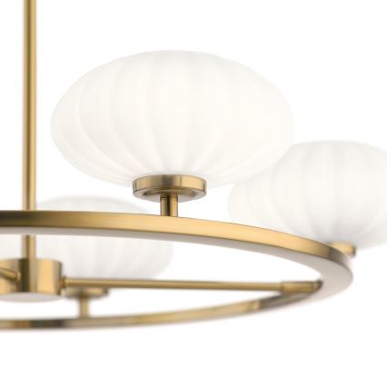 Quintiesse - LED Bad-Deckenleuchte an Stange PIM 5xG9/3W/230V, Ø 71,1 cm, IP44, goldfarben