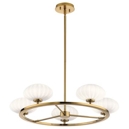 Quintiesse - Lustre LED à tige pour salle de bains PIM 5xG9/3W/230V Ø 71,1 cm IP44 doré