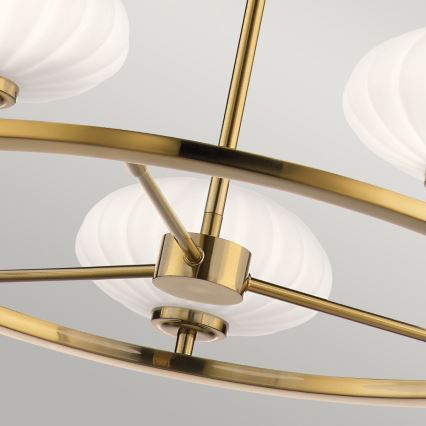Quintiesse - Lustre LED à tige pour salle de bains PIM 5xG9/3W/230V Ø 71,1 cm IP44 doré