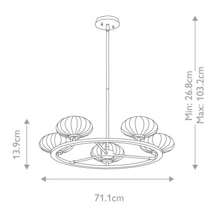 Quintiesse - Lampada LED da bagno a stelo PIM 5xG9/3W/230V Ø 71,1 cm IP44 cromo lucido
