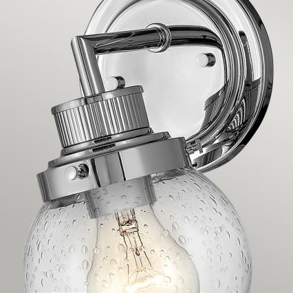 Quintiesse - Badezimmer-Wandleuchte POPPY 1xE27/60W/230V IP44 glänzender Chrom