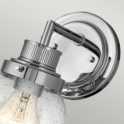 Quintiesse - Badezimmer-Wandleuchte POPPY 1xE27/60W/230V IP44 glänzender Chrom