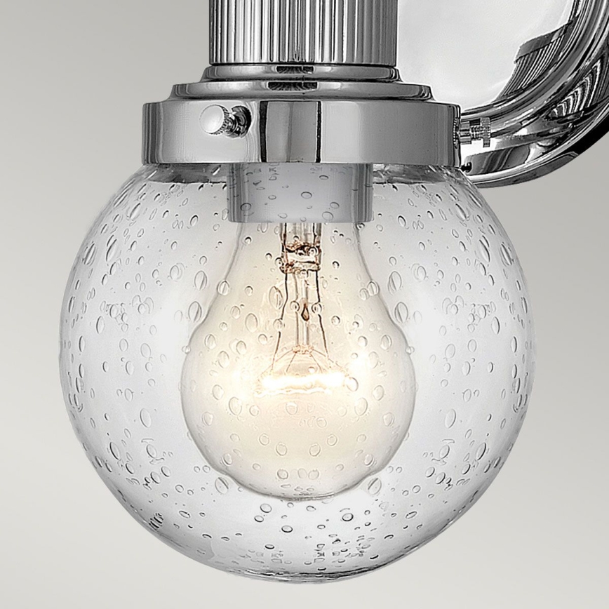 Quintiesse - Badezimmer-Wandleuchte POPPY 1xE27/60W/230V IP44 glänzender Chrom