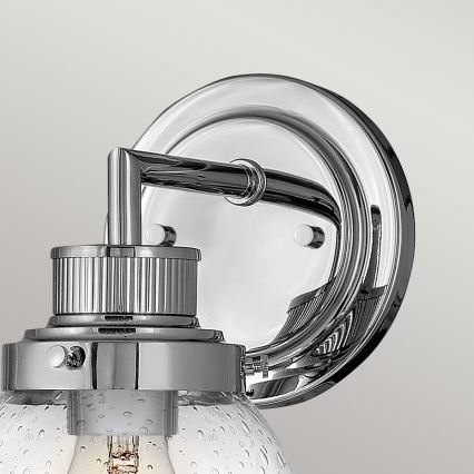 Quintiesse - Badezimmer-Wandleuchte POPPY 1xE27/60W/230V IP44 glänzender Chrom