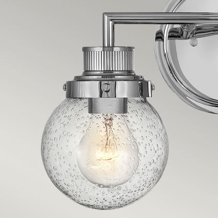 Quintiesse - Applique murale pour salle de bains POPPY 2xE27/60W/230V IP44 chrome brillant