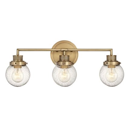 Quintiesse - Applique da bagno POPPY 3xE27/60W/230V IP44, finitura oro