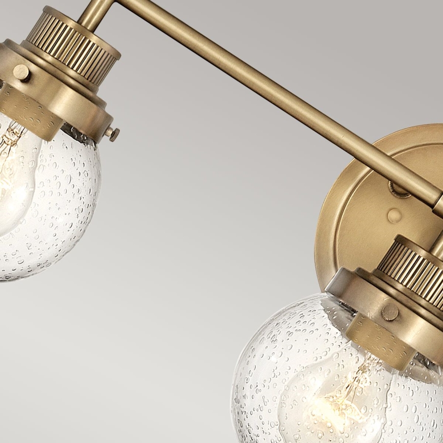 Quintiesse - Badezimmer-Wandleuchte POPPY 3xE27/60W/230V IP44 goldfarben