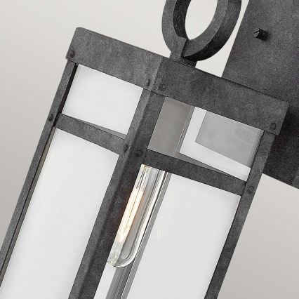 Quintiesse - Außenwandleuchte PORTER M 1xE27/60W/230V IP44 schwarz