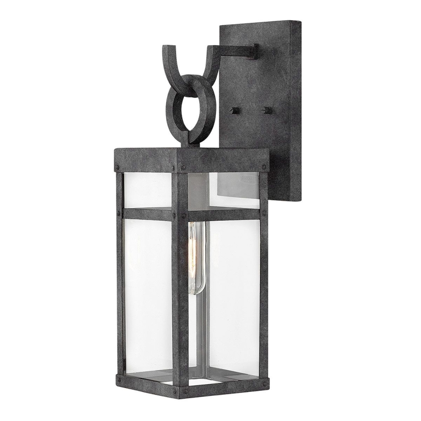 Quintiesse - Lampada da parete esterna PORTER M 1xE27/60W/230V IP44 nera