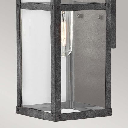 Quintiesse - Außenwandleuchte PORTER S 1xE27/60W/230V IP44 schwarz