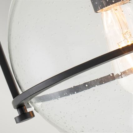 Quintiesse - Deckenleuchte SOMERSET 1xE27/60W/230V Ø 28,2 cm schwarz