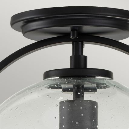 Quintiesse - Plafonnier SOMERSET 1xE27/60W/230V Ø 28,2 cm noir