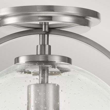 Quintiesse - Plafoniera SOMERSET 1xE27/60W/230V Ø 28,2 cm cromo opaco