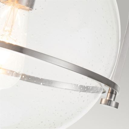 Quintiesse - Plafoniera SOMERSET 1xE27/60W/230V Ø 28,2 cm cromo opaco