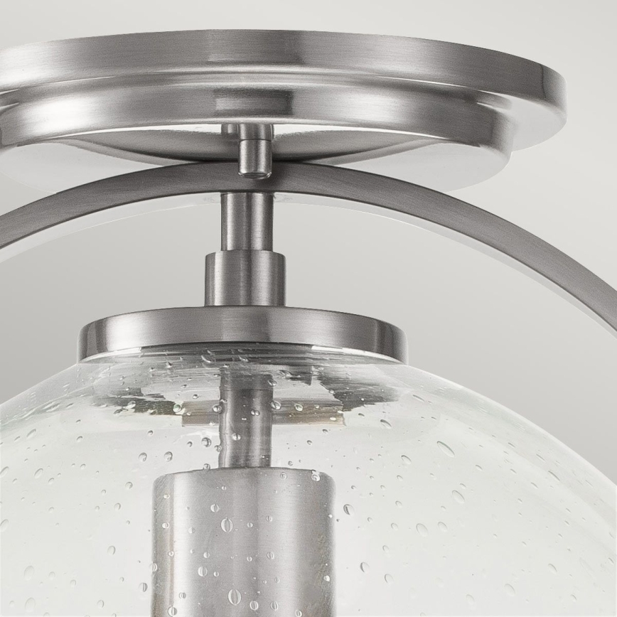 Quintiesse - Plafonnier SOMERSET 1xE27/60W/230V Ø 28,2 cm chrome mat