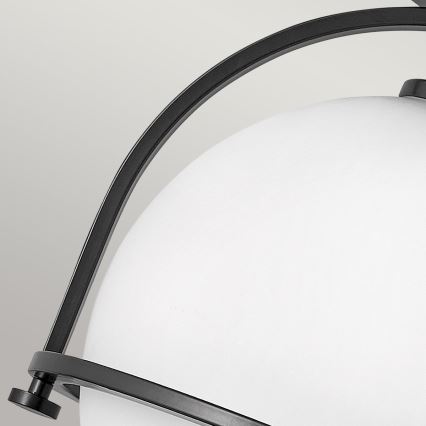 Quintiesse - Plafoniera SOMERSET 1xE27/60W/230V Ø 28,2 cm nero