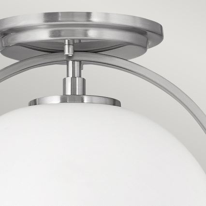 Quintiesse - Plafoniera SOMERSET 1xE27/60W/230V diam. 28,2 cm cromo opaco