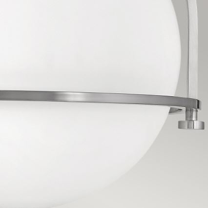 Quintiesse - Plafoniera SOMERSET 1xE27/60W/230V diam. 28,2 cm cromo opaco