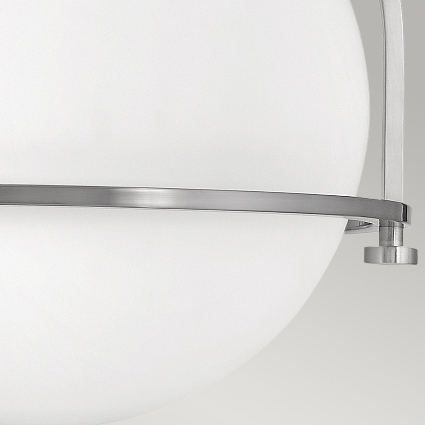Quintiesse - Plafoniera SOMERSET 1xE27/60W/230V diam. 28,2 cm cromo opaco