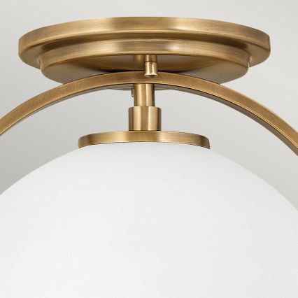 Quintiesse - Deckenleuchte SOMERSET 1xE27/60W/230V Ø 28,2 cm goldfarben