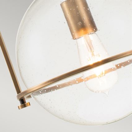 Quintiesse - Suspension sur tige SOMERSET 1xE27/60W/230V Ø 28,9 cm bronze