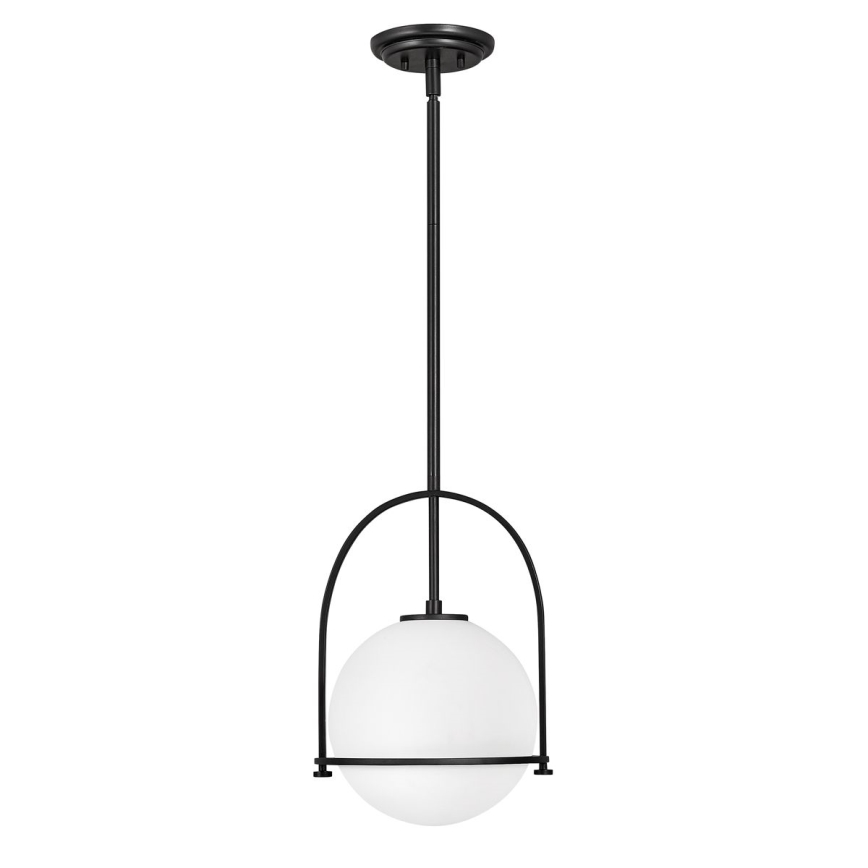 Quintiesse - Pendelleuchte an Stange SOMERSET 1xE27/60W/230V Ø 28,9 cm, schwarz