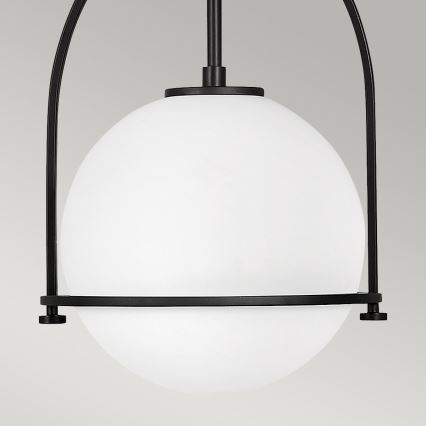 Quintiesse - Pendelleuchte an Stange SOMERSET 1xE27/60W/230V Ø 28,9 cm, schwarz