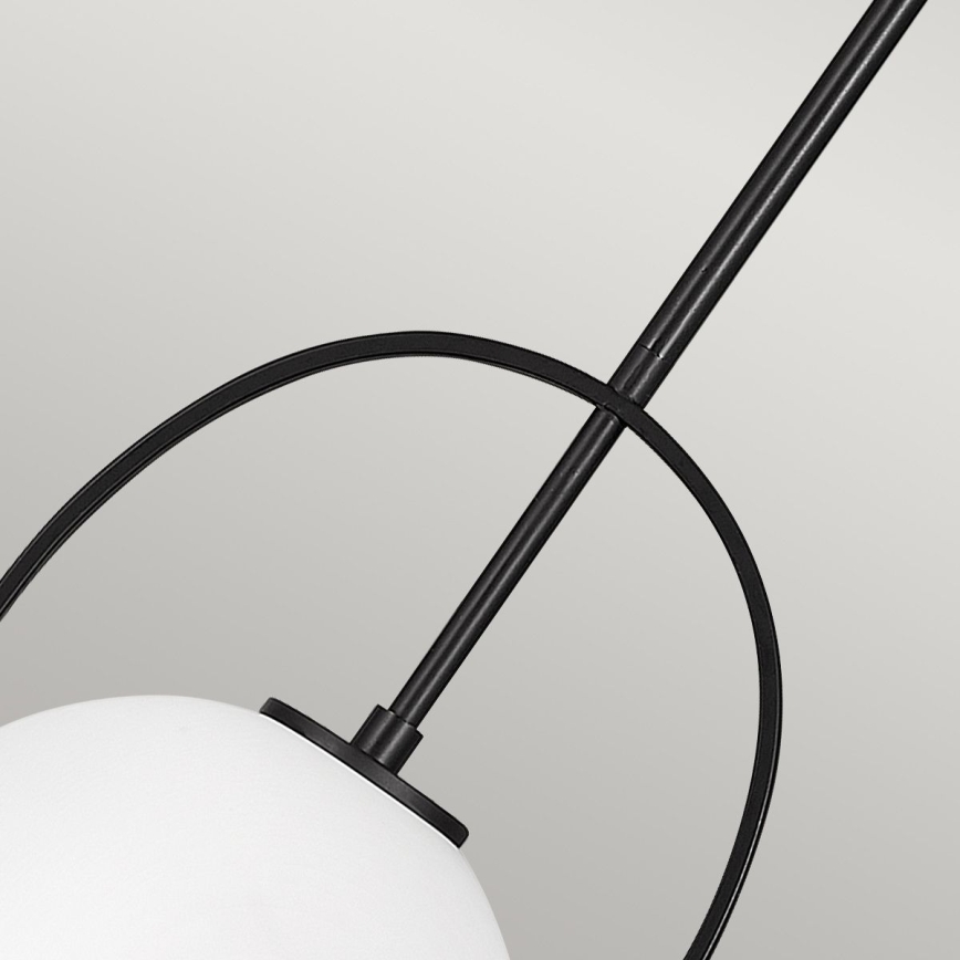Quintiesse - Pendelleuchte an Stange SOMERSET 1xE27/60W/230V Ø 28,9 cm, schwarz
