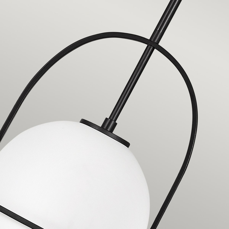 Quintiesse - Lustre sur tige SOMERSET 1xE27/60W/230V diam. 28,9 cm noir