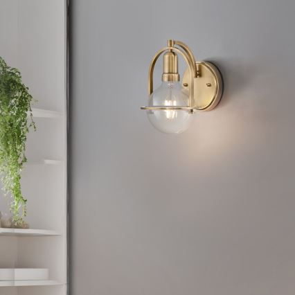 Quintiesse - Lampada da parete SOMERSET 1xE27/60W/230V dorata